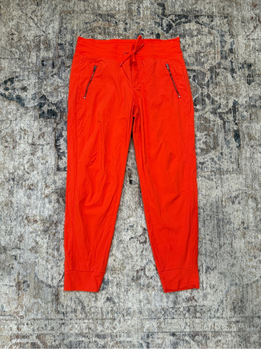 Athleta Orange Drawstring Jogger Pants